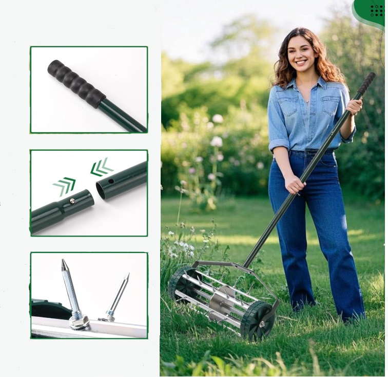 ručný prevzdušňovač trávy